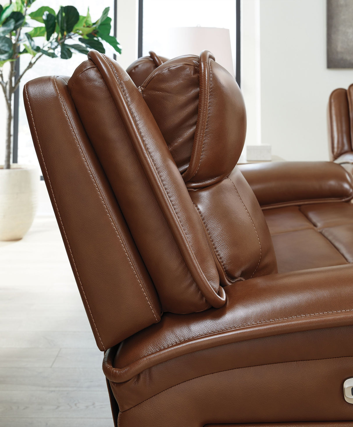 Healy Pier - Chocolate - Power Reclining Sofa / Adj Headrest by Signature Design by Ashley® | Bel Furniture