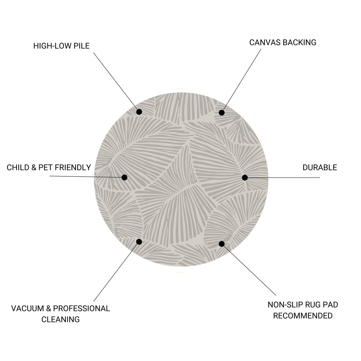 Curve - Round Rug by Icona Home Decor | Bel Furniture