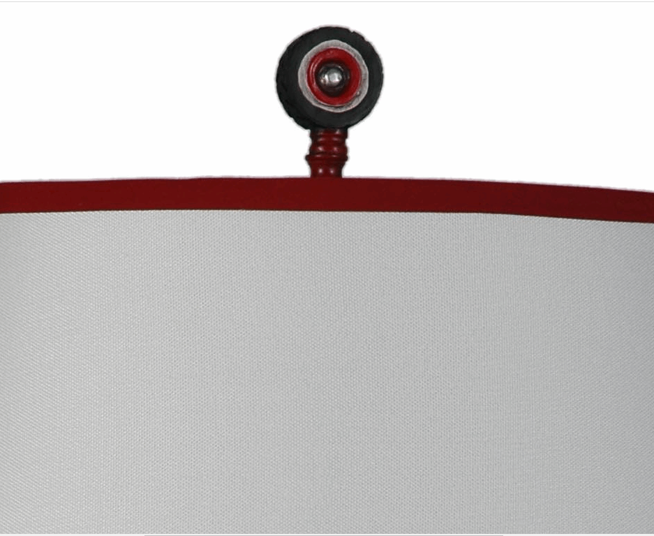 19.5 inch Antique Red Polyresin Truck Table Lamp Set of 2 by Lamps per se | Bel Furniture