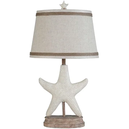 26- inch Star Fish Table Lamp (Set of 2)