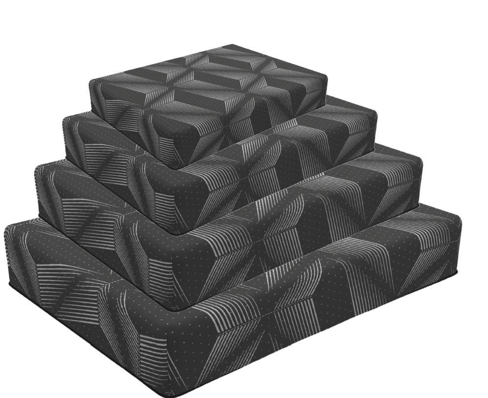 Phoenix 14 inch Gel Foam Queen size mattress with foundation by Bel O Pedic | Bel Furniture