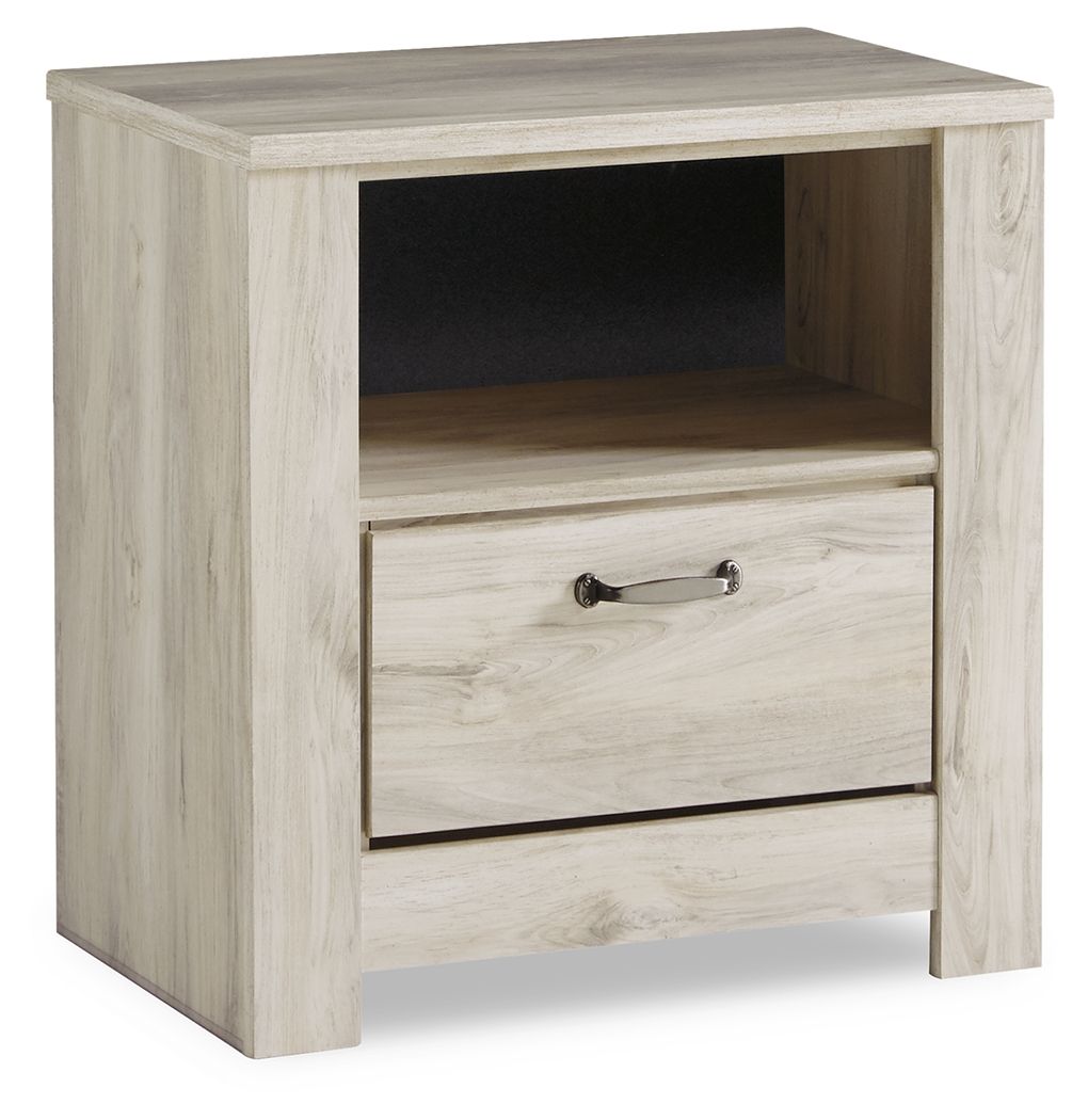 Bellaby - Whitewash - One Drawer Night Stand by Signature Design by Ashley® | Bel Furniture