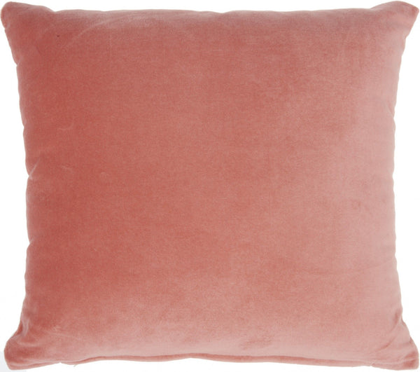 Modern Throw Pillow - Pink - Velvet