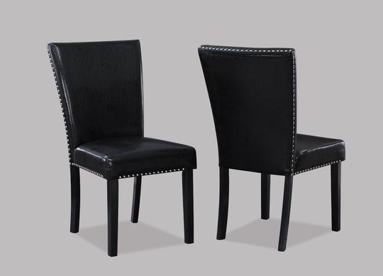 Tanner - Side Chair (Set of 2) - Black by Crown Mark | Bel Furniture