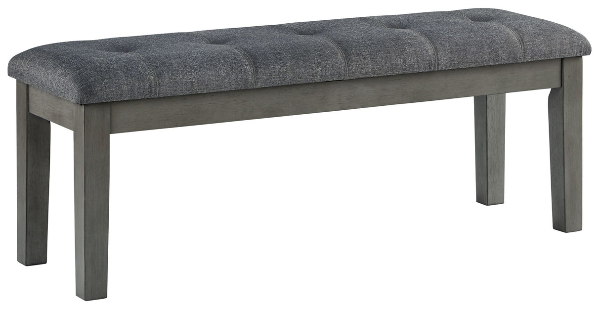 Hallanden - Black / Gray - Large UPH Dining Room Bench by Signature Design by Ashley® | Bel Furniture