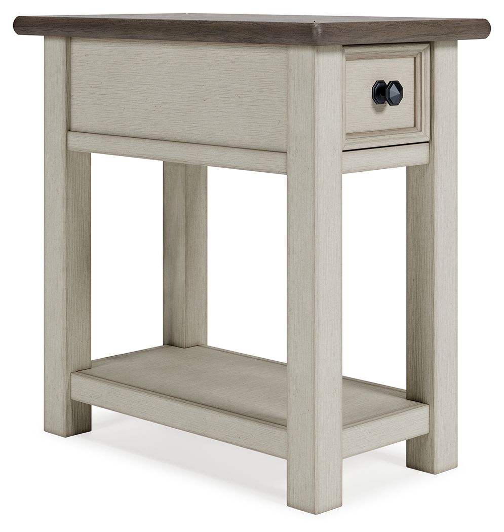 Bolanburg - Chair Side End Table White 1 Drawer by Signature Design by Ashley® | Bel Furniture