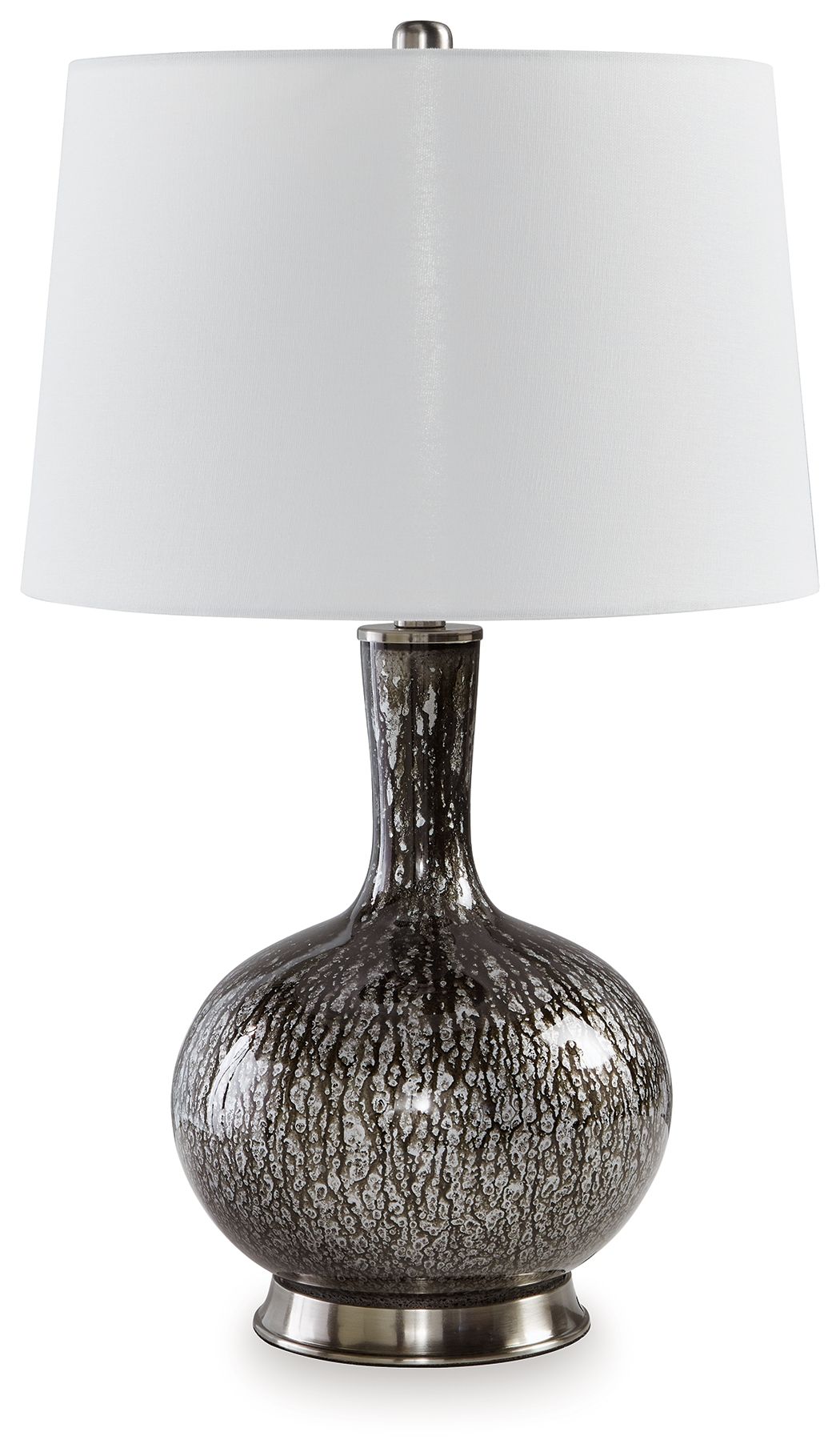 Tenslow - Antique Black - Glass Table Lamp by Signature Design by Ashley® | Bel Furniture