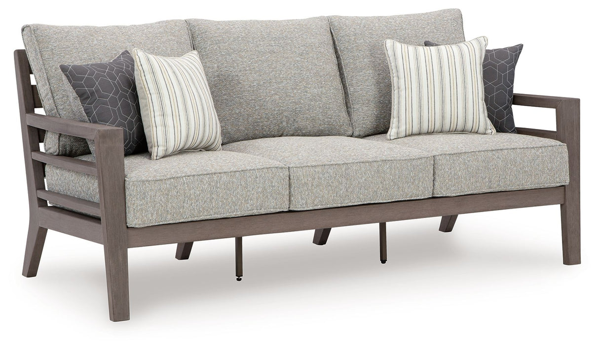 Hillside Barn - Gray / Brown - Sofa With Cushion by Signature Design by Ashley® | Bel Furniture