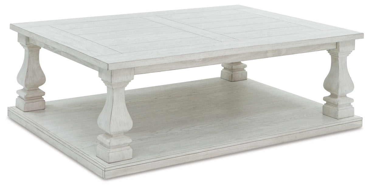 Arlendyne - Antique White - Rectangular Cocktail Table by Signature Design by Ashley® | Bel Furniture
