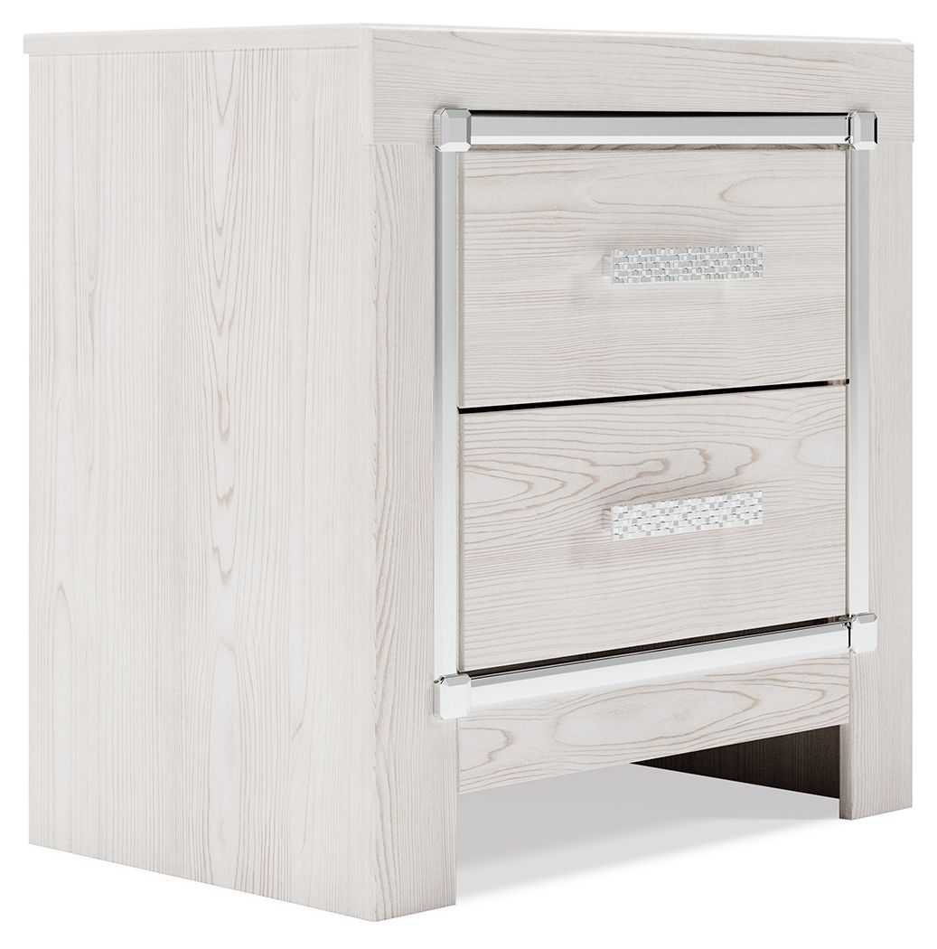 Altyra - White - Two Drawer Night Stand by Signature Design by Ashley® | Bel Furniture