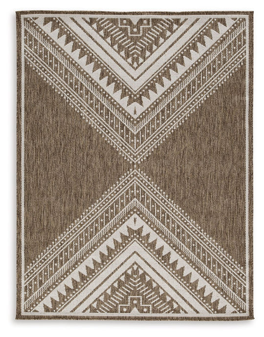 Dunsler - Rug Dark Brown by Signature Design by Ashley® | Bel Furniture