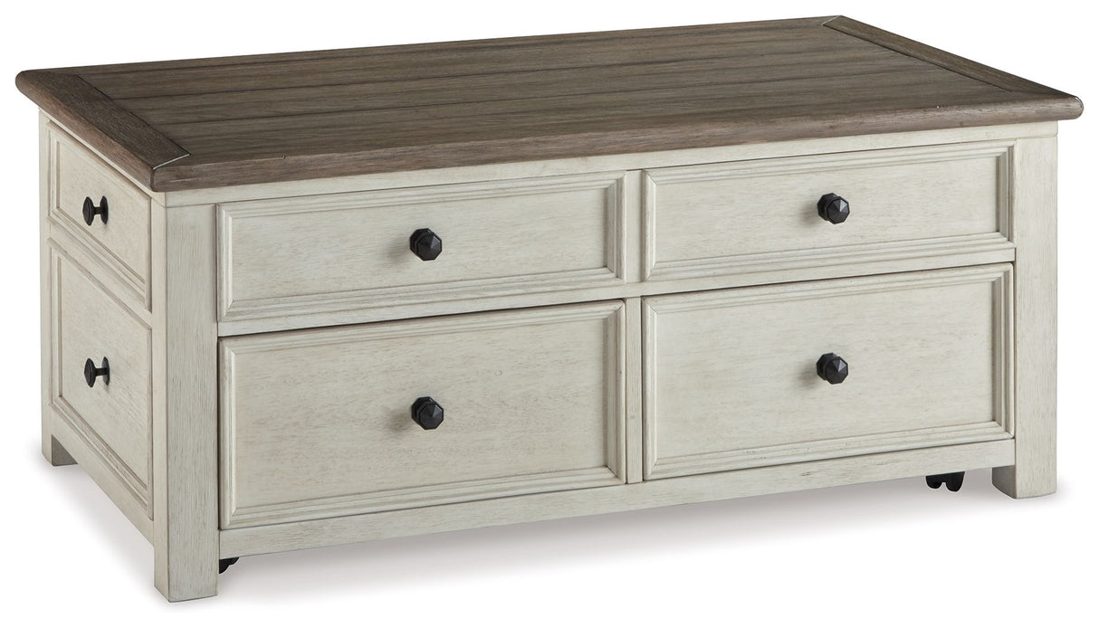 Bolanburg - White / Brown / Beige - Lift Top Cocktail Table by Signature Design by Ashley® | Bel Furniture