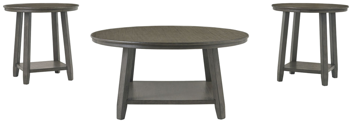 Caitbrook - Gray - Occasional Table Set (Set of 3) by Signature Design by Ashley® | Bel Furniture