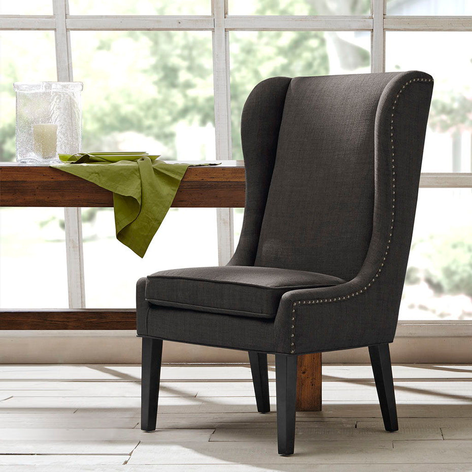 Garbo - Captains Dining Chair - Charcoal
