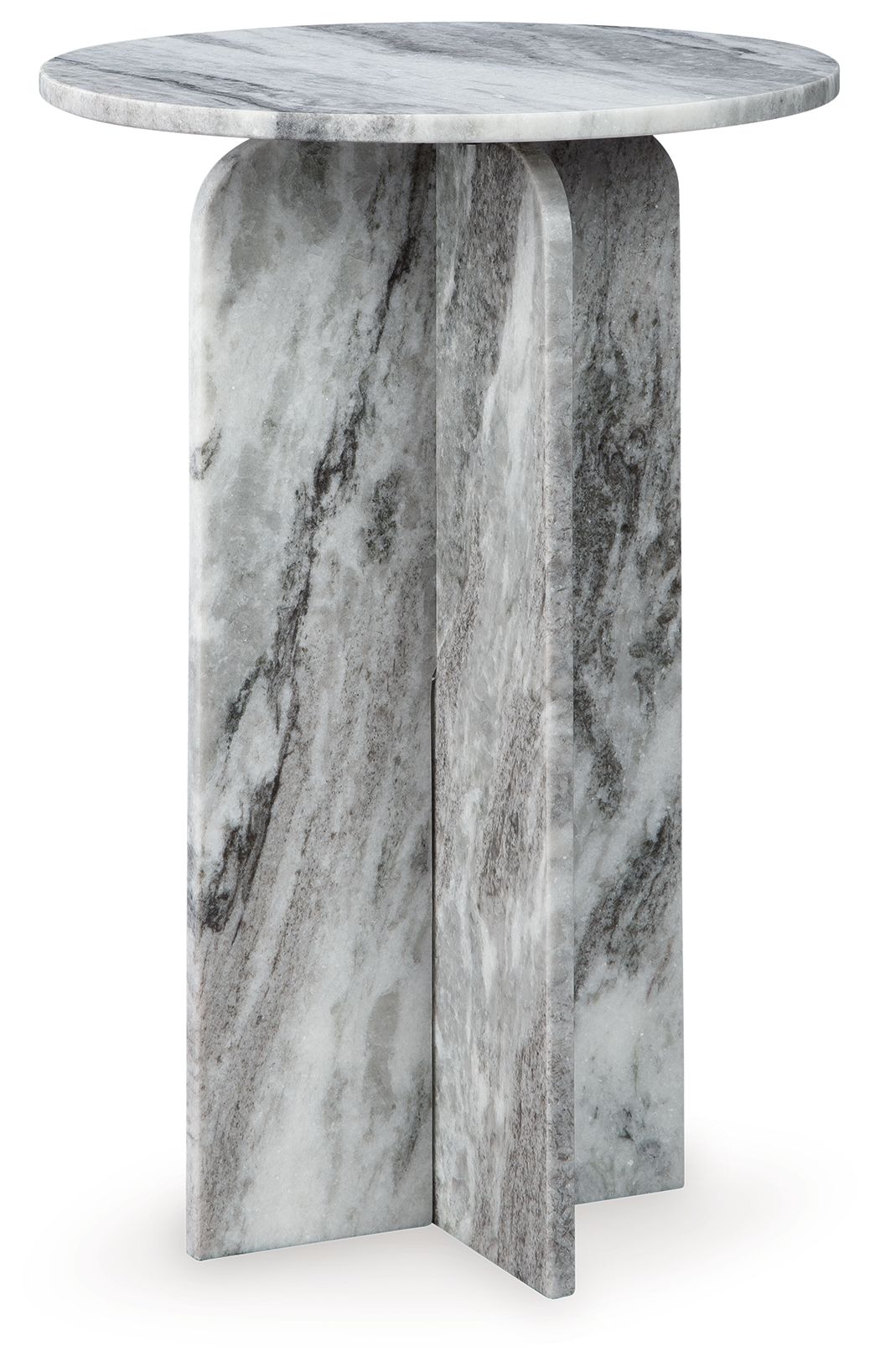 Keithwell - Gray - Round Accent Table by Signature Design by Ashley® | Bel Furniture