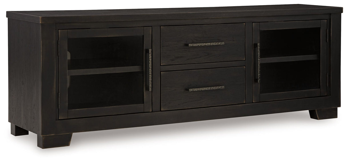 Galliden - Extra Large TV Stand Black by Signature Design by Ashley® | Bel Furniture