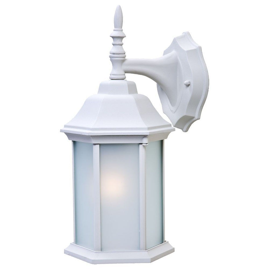 Frosted Glass Swing Arm Wall Light - White