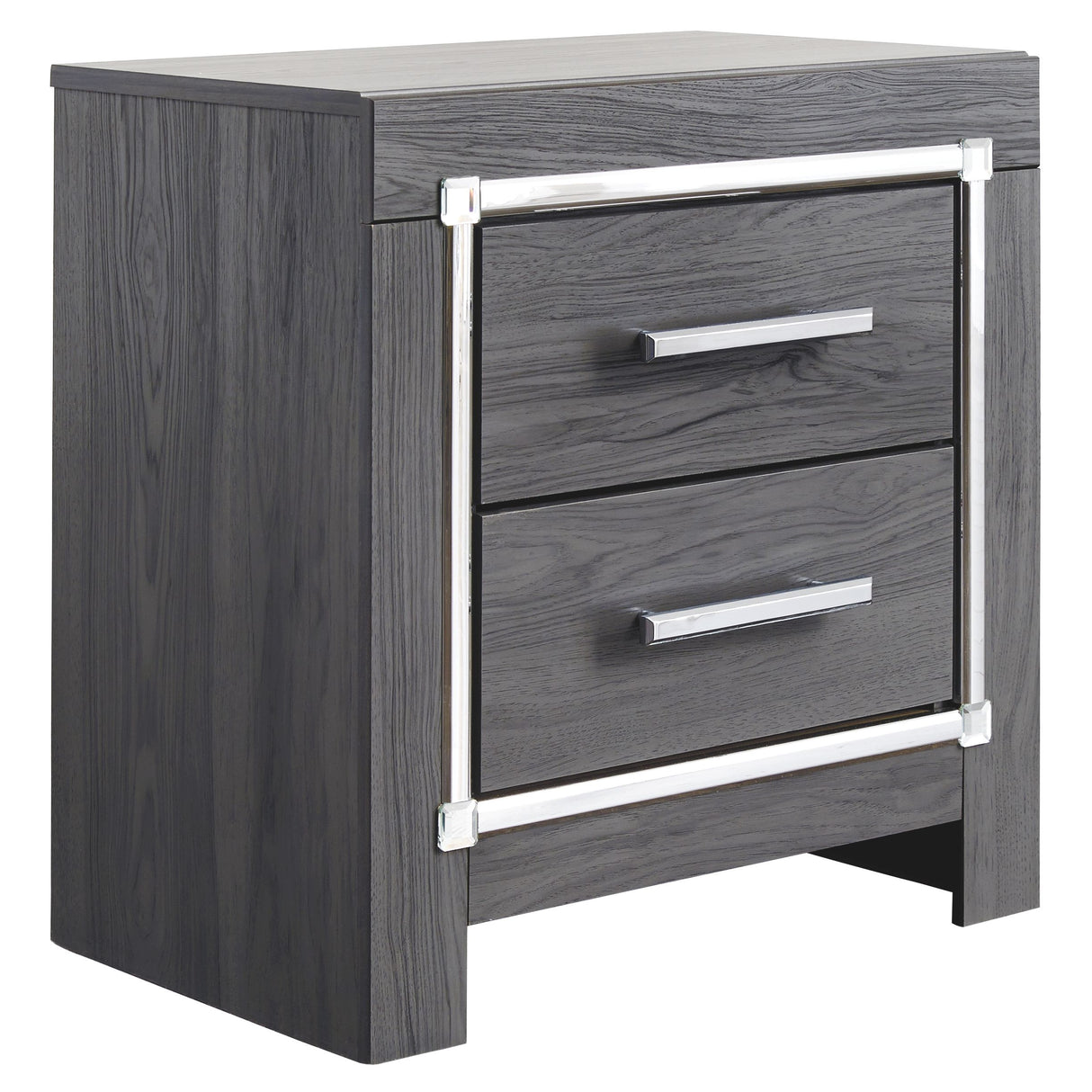 Lodanna - Gray - Two Drawer Night Stand by Signature Design by Ashley® | Bel Furniture