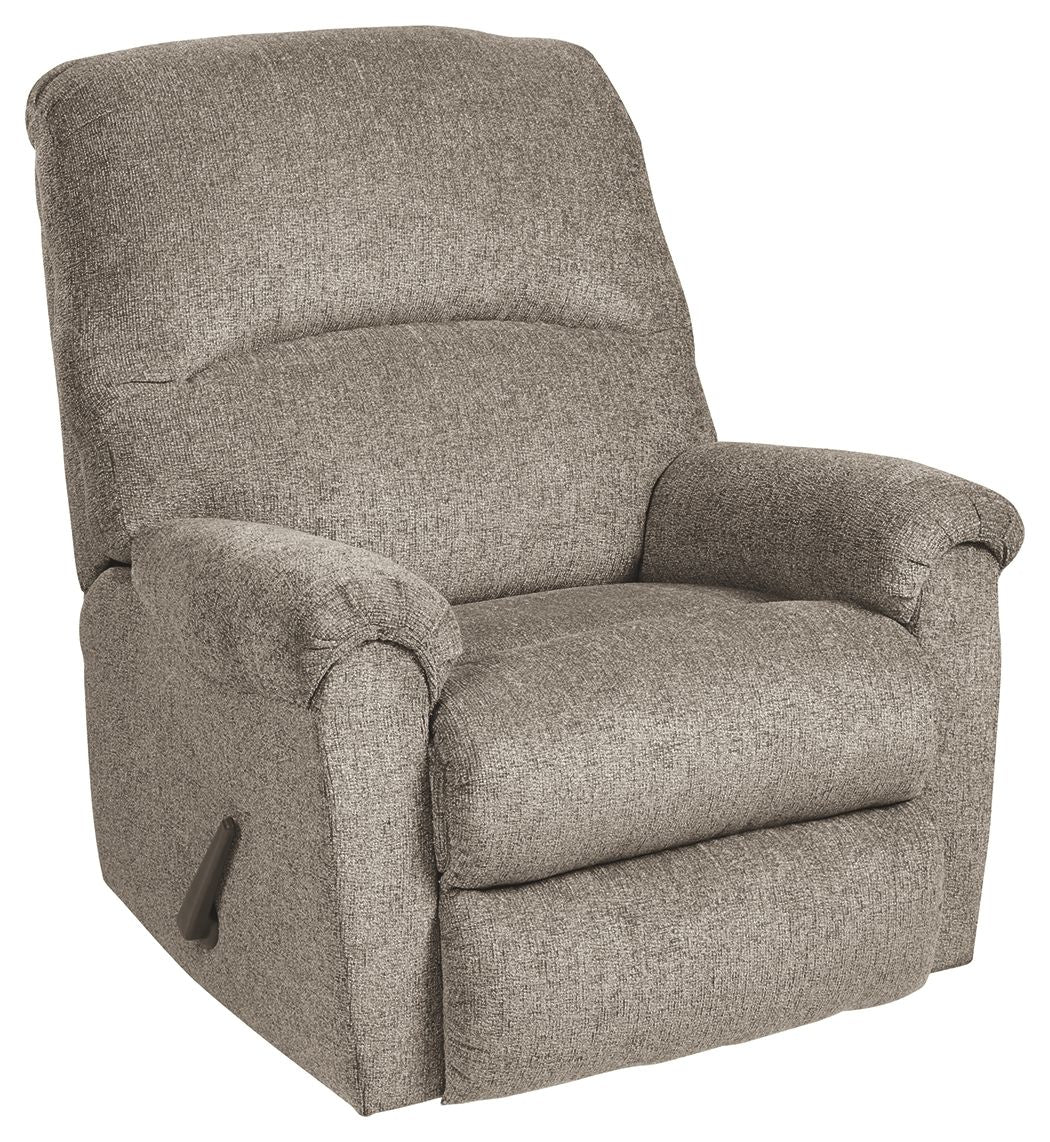 Ballinasloe - Rocker Recliner Pearl Silver by Signature Design by Ashley® | Bel Furniture