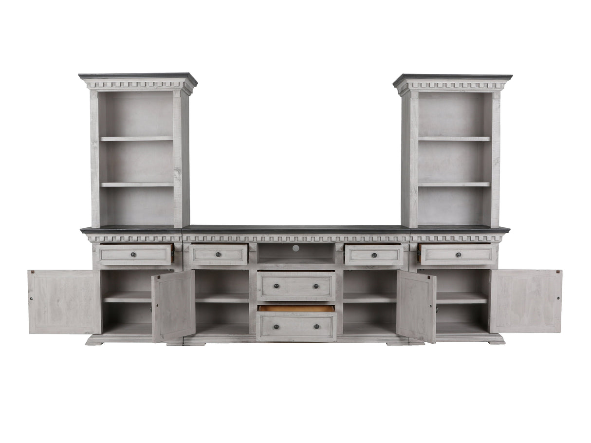 ALAMO 3 PIECE ENTERTAINMENT CENTER by Mollai Collections | Bel Furniture