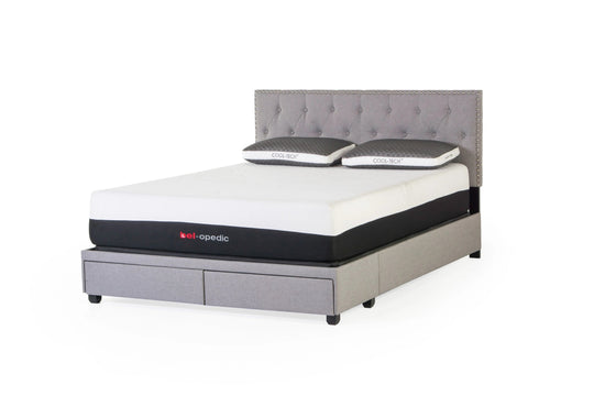 3 Piece Upholstered Storage Bed by Mollai Collections | Bel Furniture