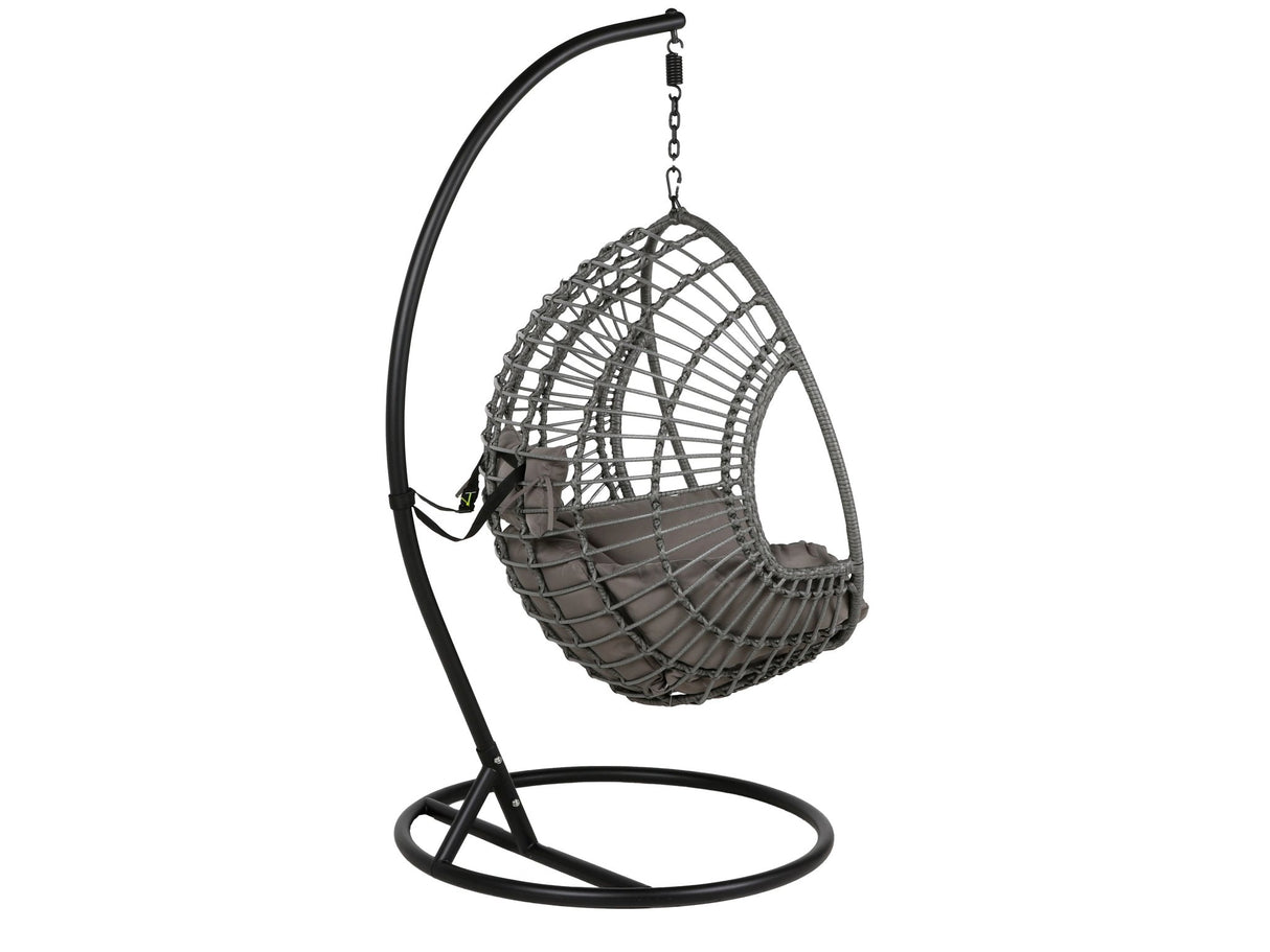 3 PIECE OUTDOOR BASKET SWING CHAIR SET by Mollai Collections | Bel Furniture