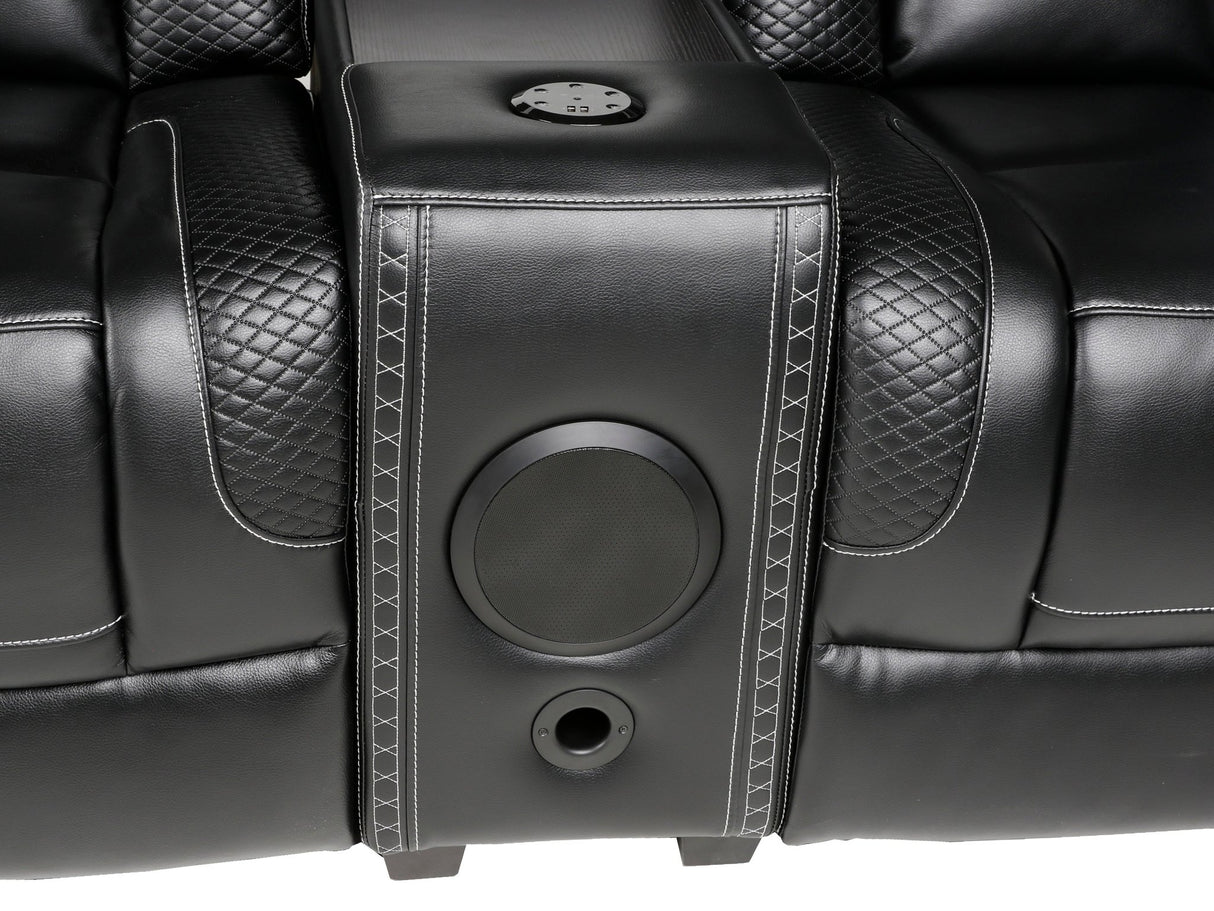 3-Piece Power Recline Home Theater Seating by Sara Collections | Bel Furniture