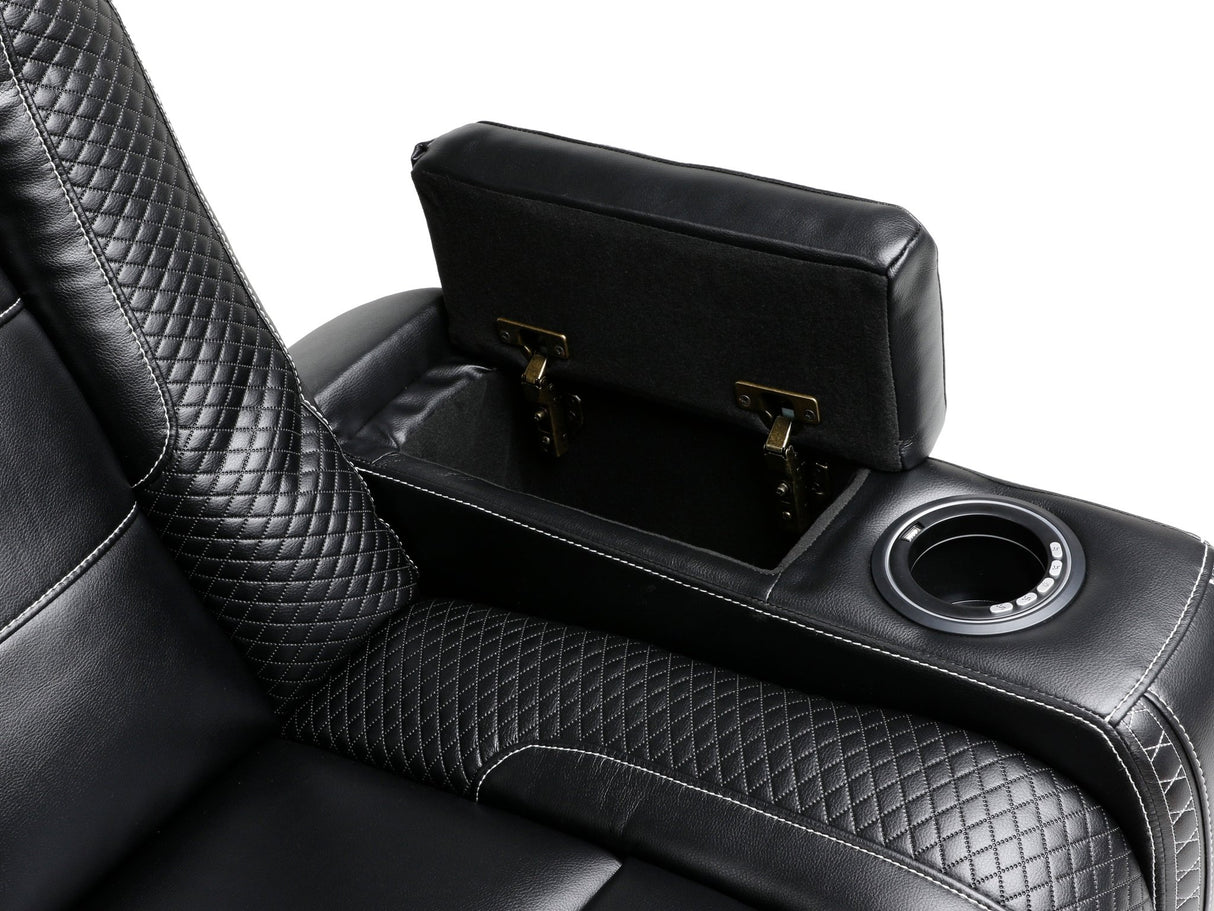 3-Piece Power Recline Home Theater Seating by Sara Collections | Bel Furniture