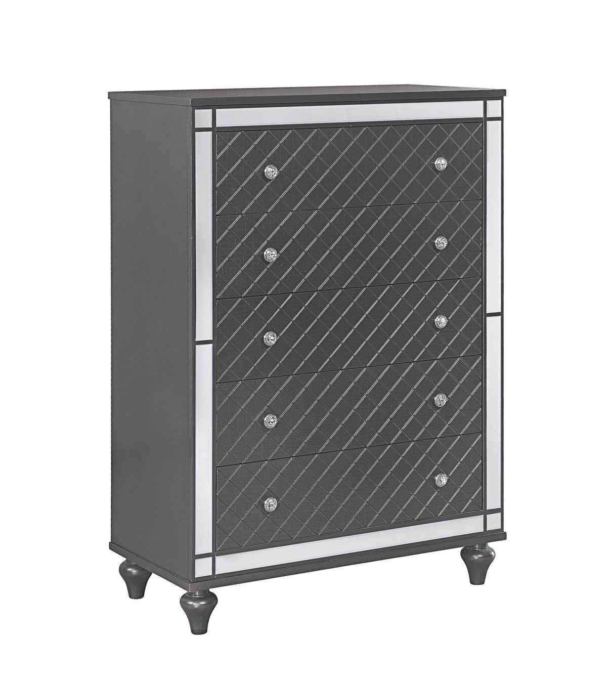 Refino - Chest - Gunmetal by Crown Mark | Bel Furniture