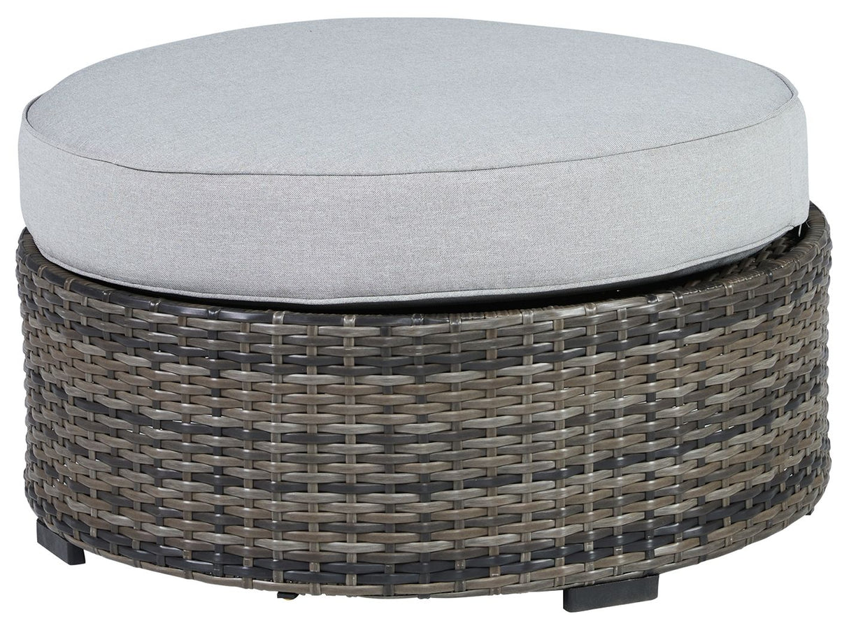 Harbor Court - Gray - Ottoman with Cushion by Signature Design by Ashley® | Bel Furniture