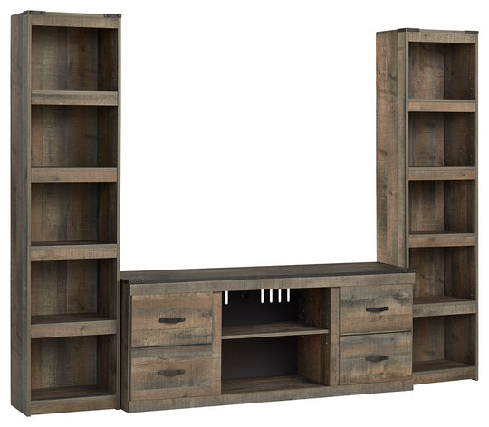 Trinell - Brown - 3-Piece Entertainment Center by Signature Design by Ashley® | Bel Furniture
