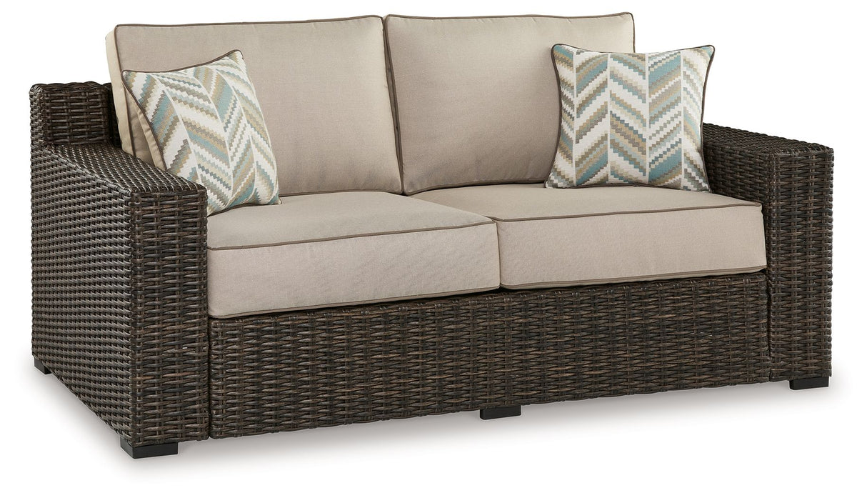 Coastline Bay - Brown - Loveseat W/Cushion by Signature Design by Ashley® | Bel Furniture