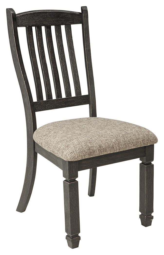 Tyler Creek - Black / Grayish Brown - Dining UPH Side Chair (Set of 2) - Slatback by Signature Design by Ashley® | Bel Furniture