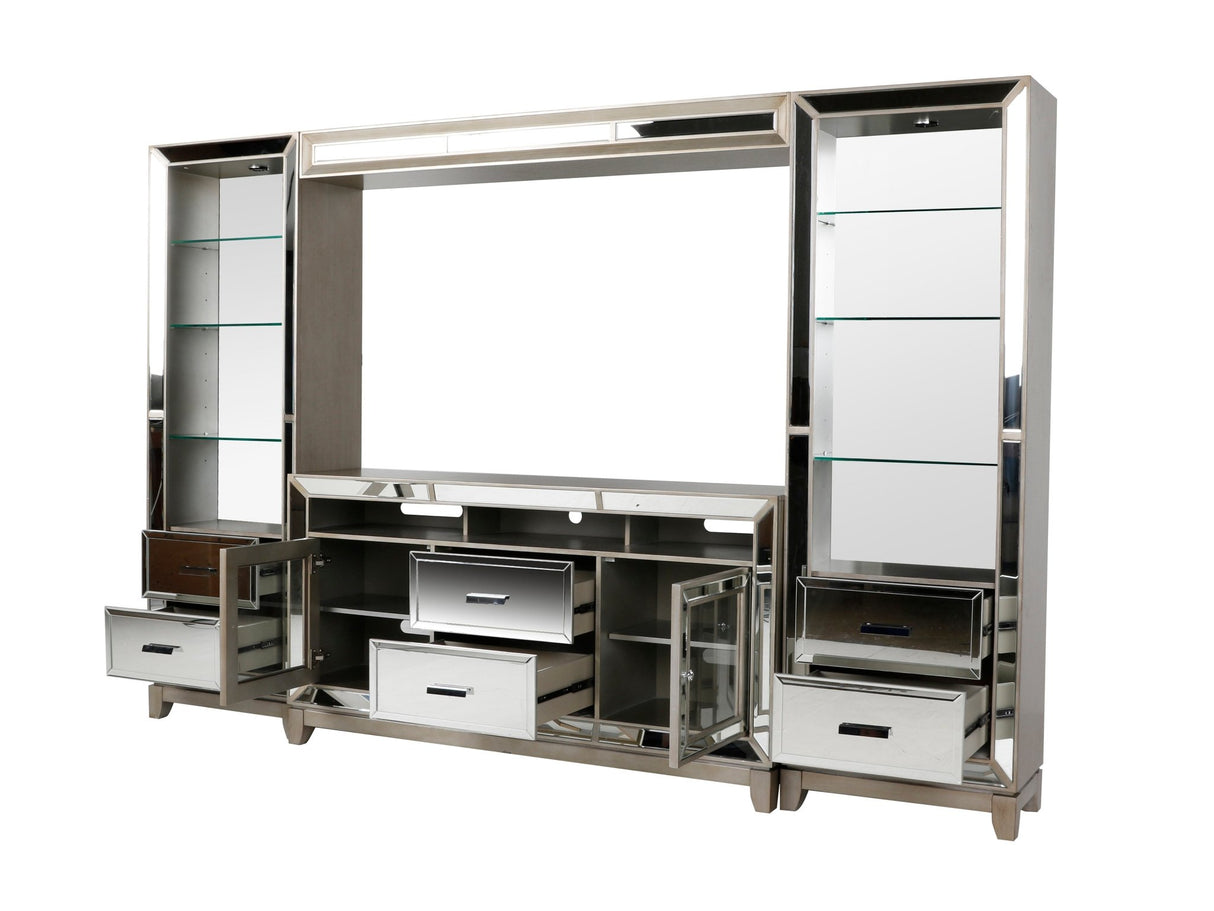 4 PIECE ENTERTAINMENT CENTER by Mollai Collections | Bel Furniture