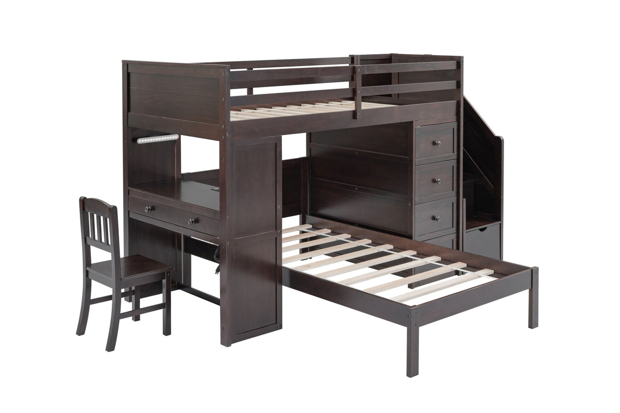 4 PIECE TWIN BUNK BED SET by Mollai Collections | Bel Furniture
