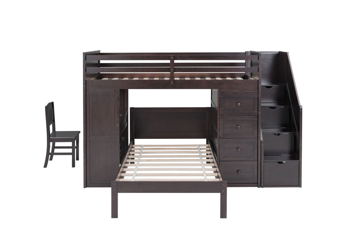 4 PIECE TWIN BUNK BED SET by Mollai Collections | Bel Furniture