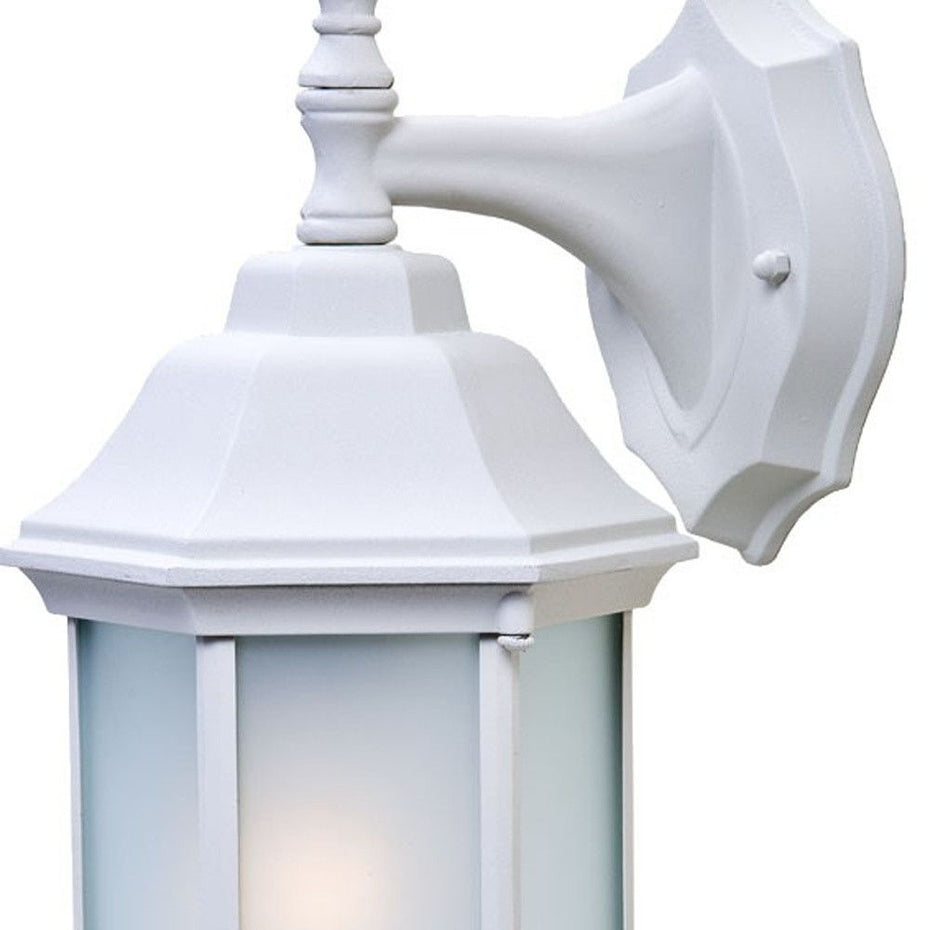 Frosted Glass Swing Arm Wall Light - White