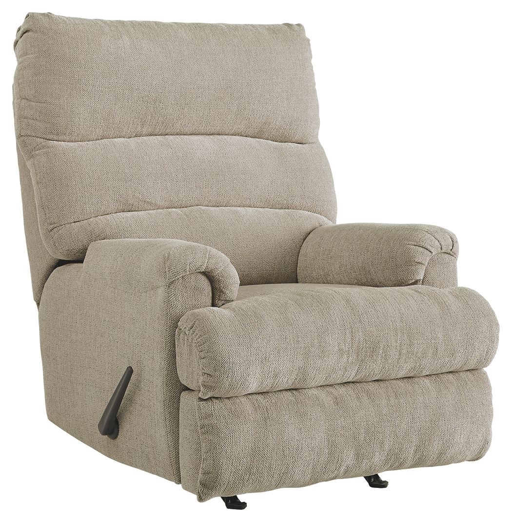 Man Fort - Rocker Recliner Beige by Signature Design by Ashley® | Bel Furniture