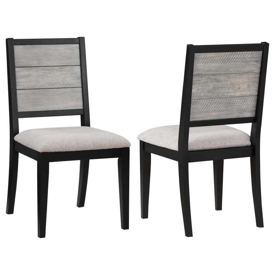 Elodie - Wood Dining Side Chair (Set of 2) - Gray And Black by Coaster Fine Furniture | Bel Furniture