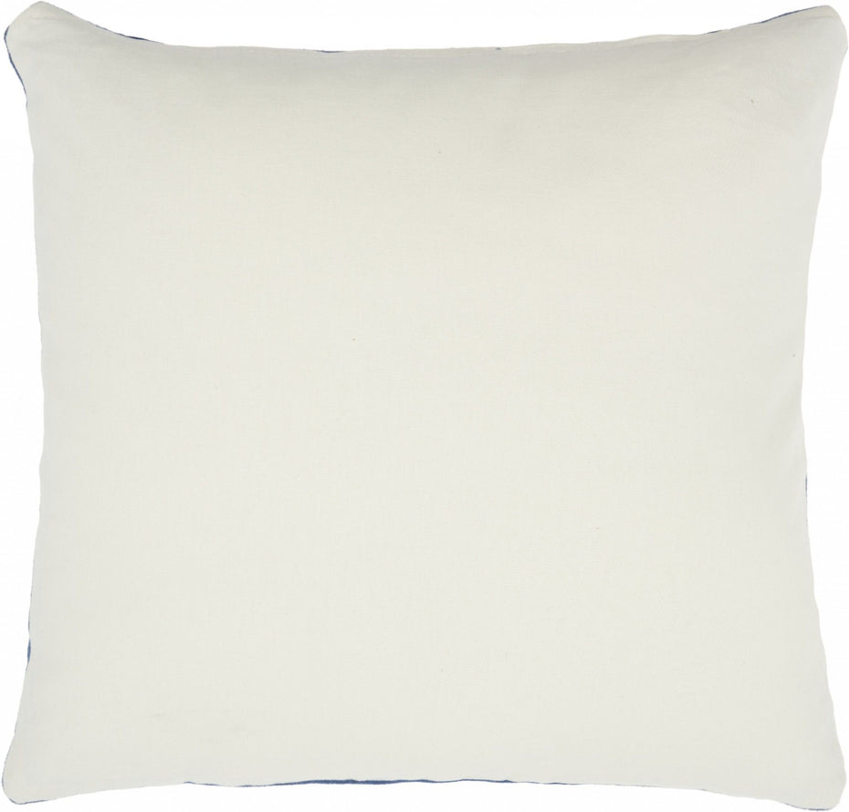 Modern Throw Pillow - Navy - Velvet