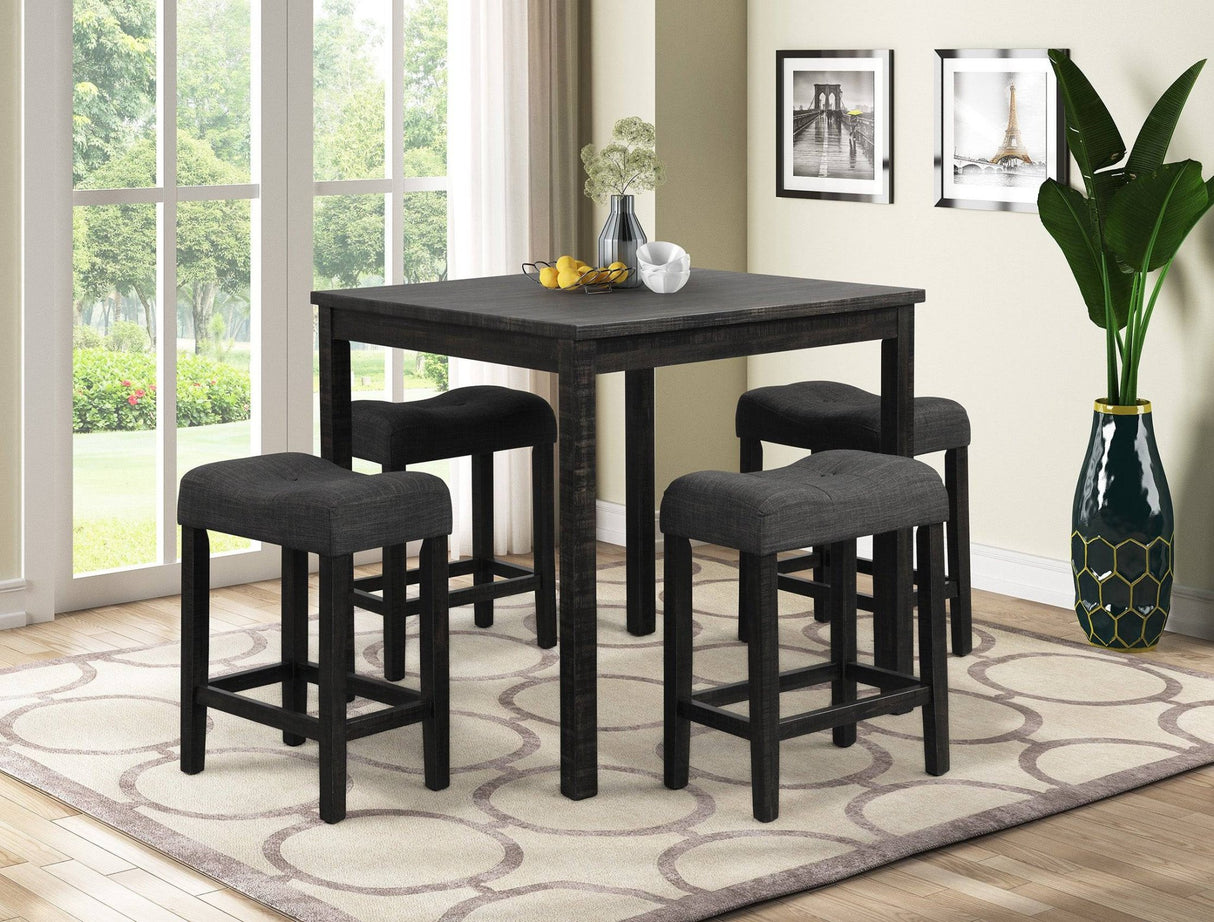 5 Piece Counter Height Dining Room Set by Mollai Collections | Bel Furniture