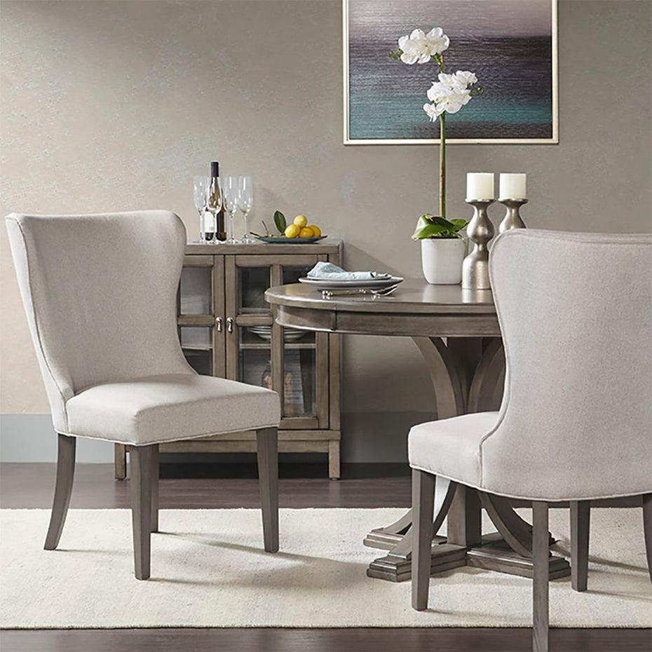 Helena - Dining Side Chair - Cream / Gray