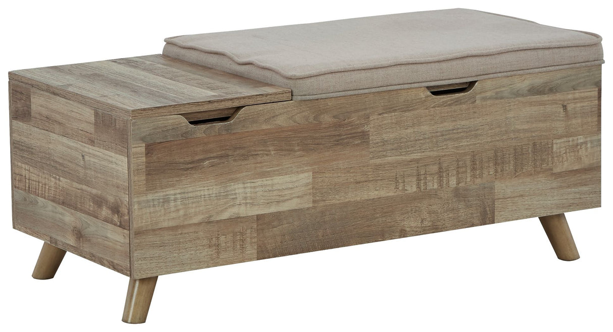 Gerdanet - Beige - Storage Bench by Signature Design by Ashley® | Bel Furniture