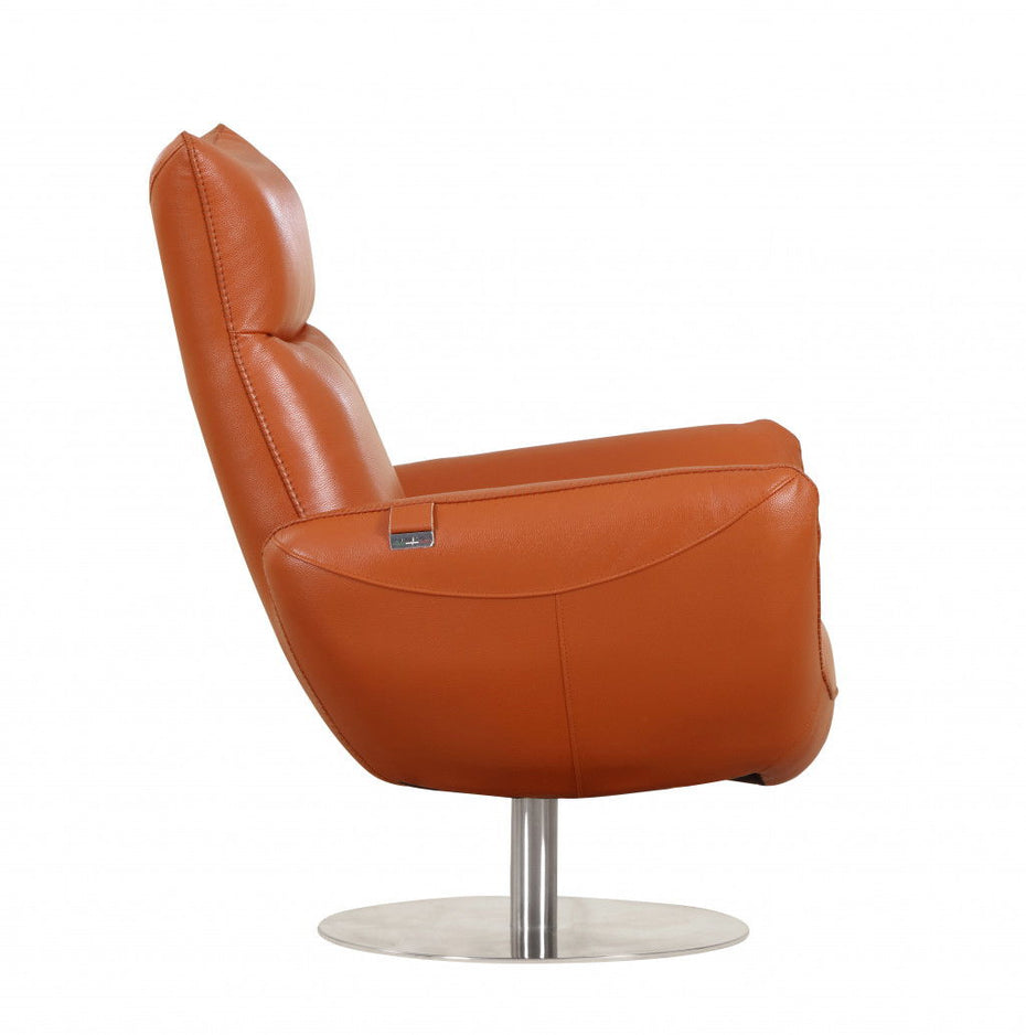 Contemporary Lounge Chair - Orange