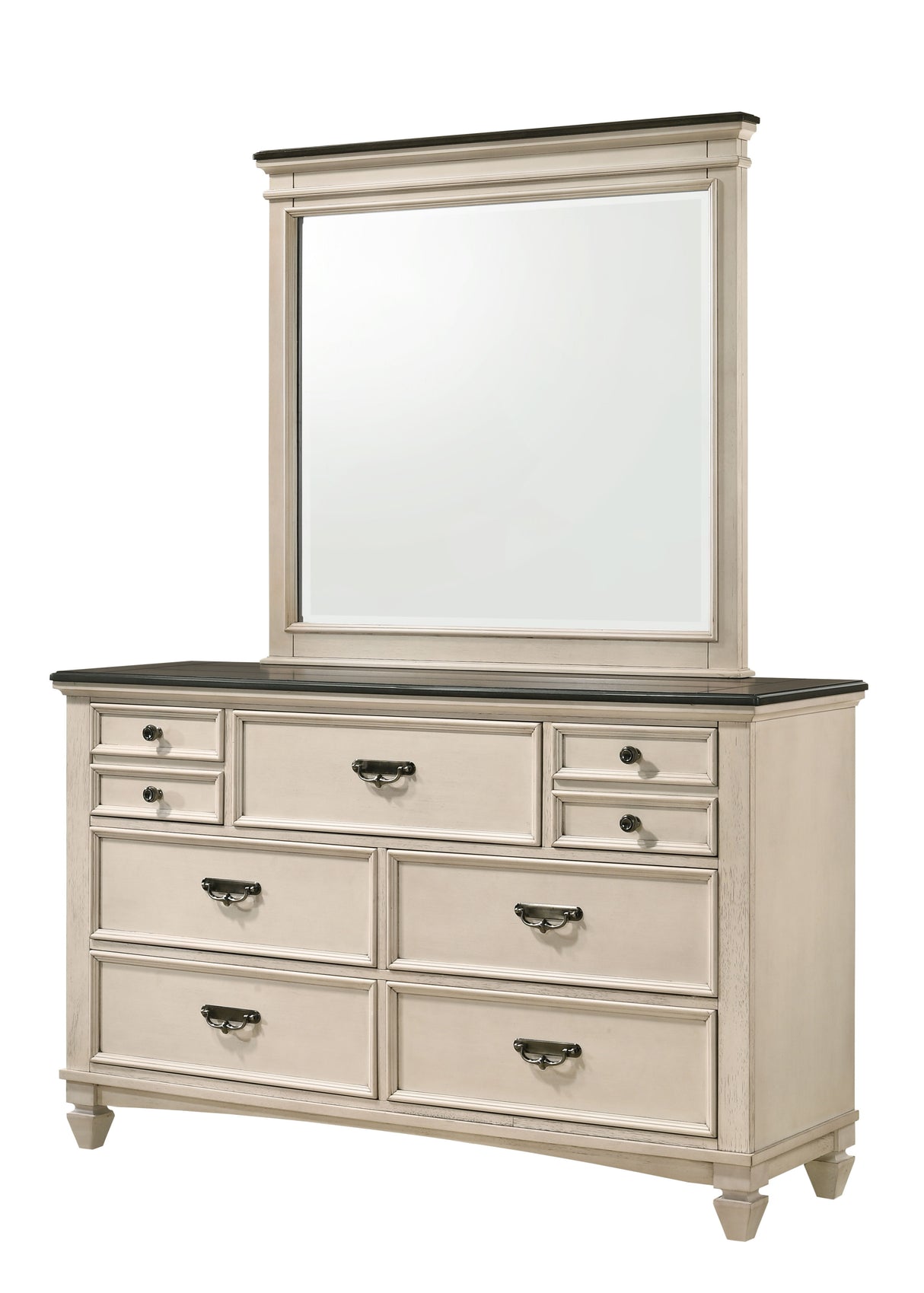Sawyer - Dresser, Mirror Beige by Crown Mark | Bel Furniture