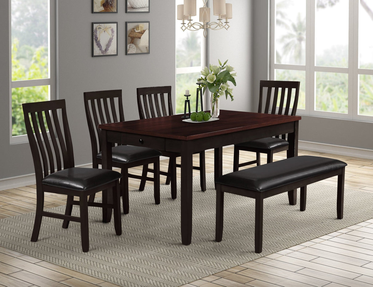 6 PIECE DINING ROOM SET by Mollai Collections | Bel Furniture