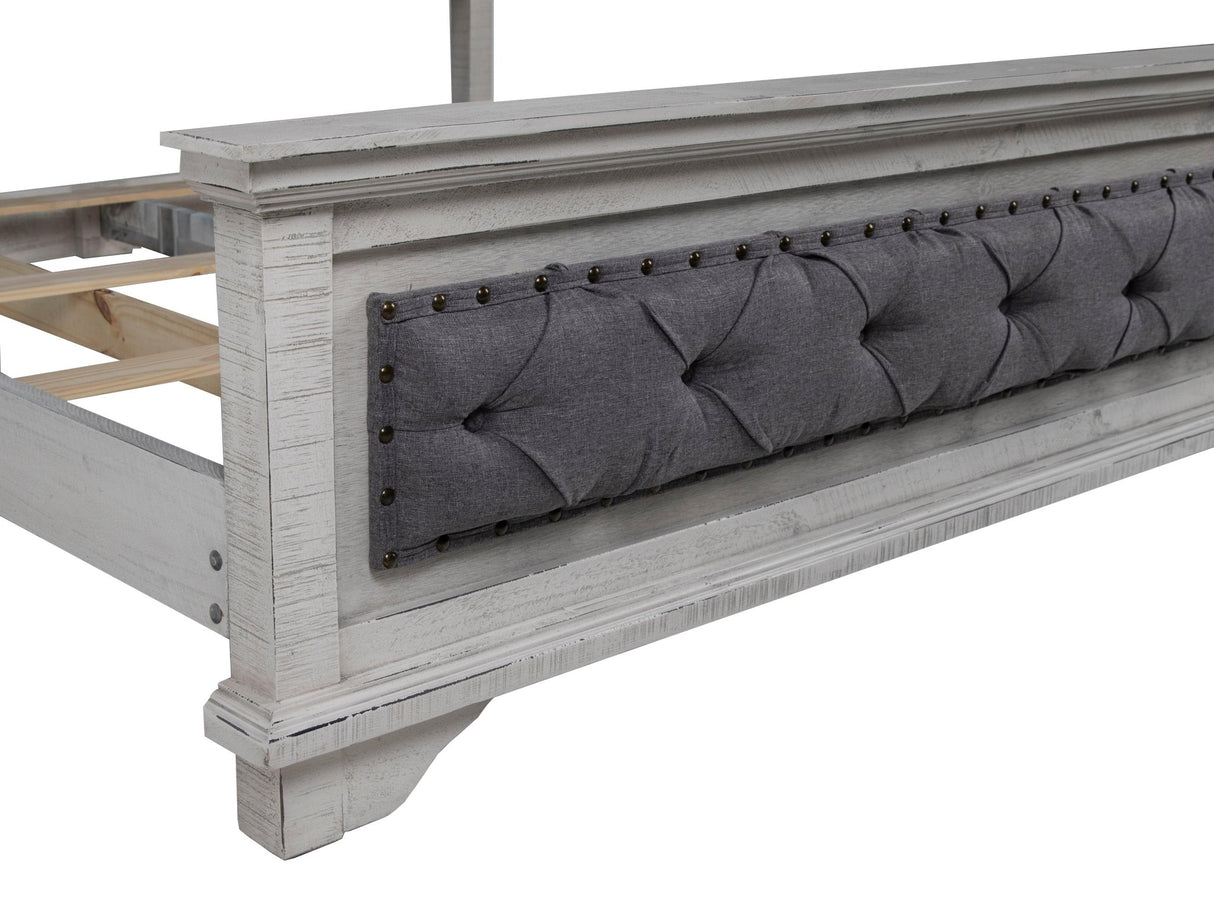 Charles-Nero White 6 PIECE QUEEN BEDROOM SET by Mollai Collections | Bel Furniture