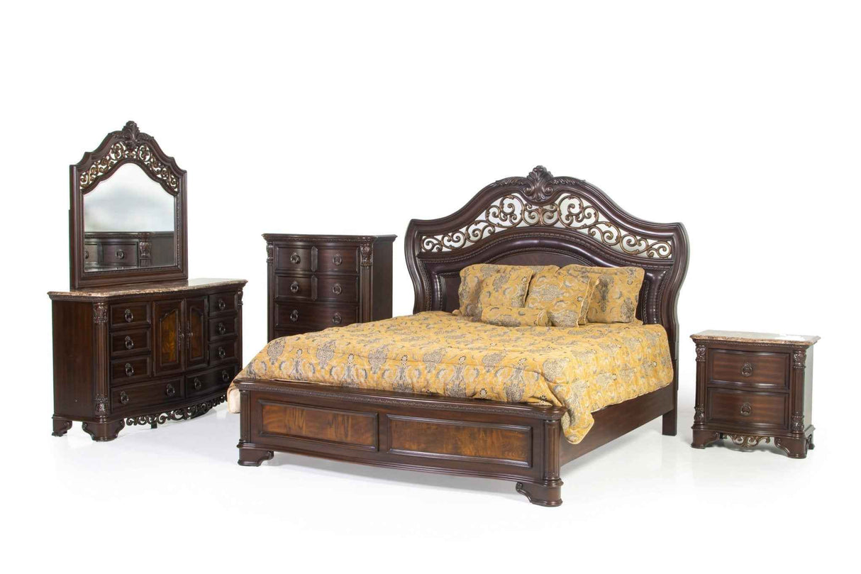 6 Piece Queen Bedroom Set by Mollai Collections | Bel Furniture