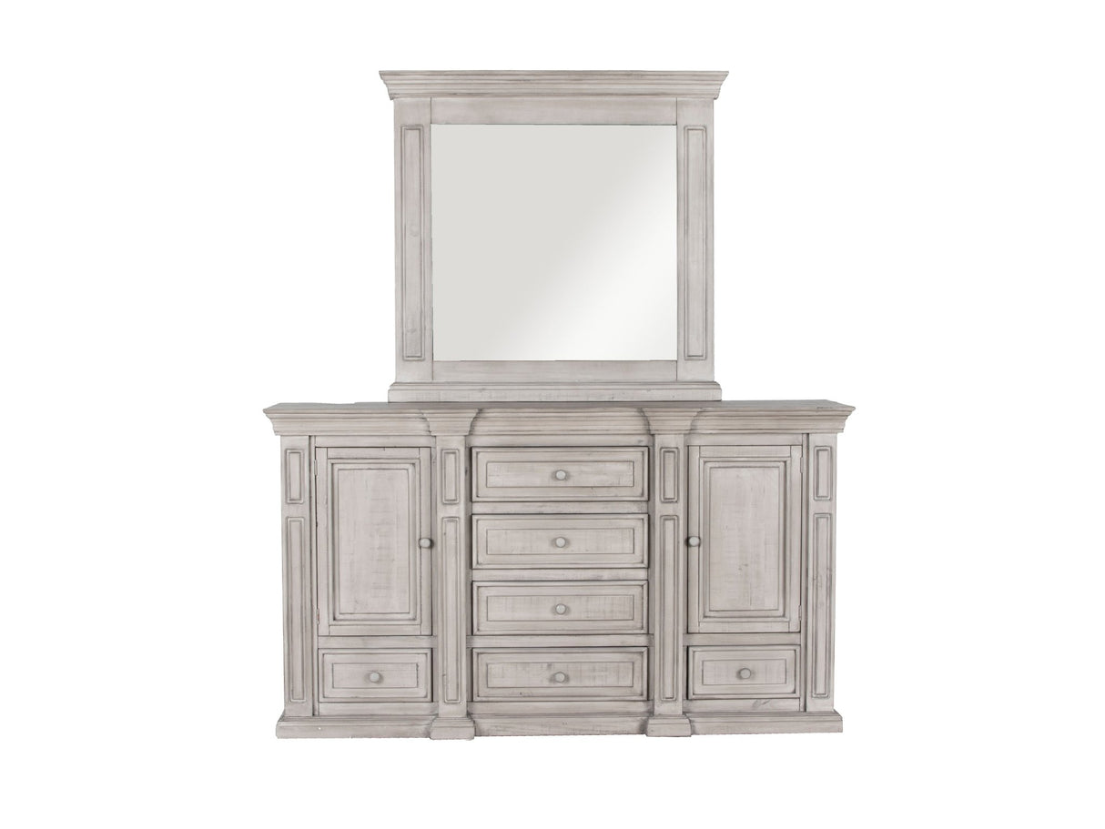 6-Piece Gray Panel Bedroom Set - Queen by Mollai Collections | Bel Furniture