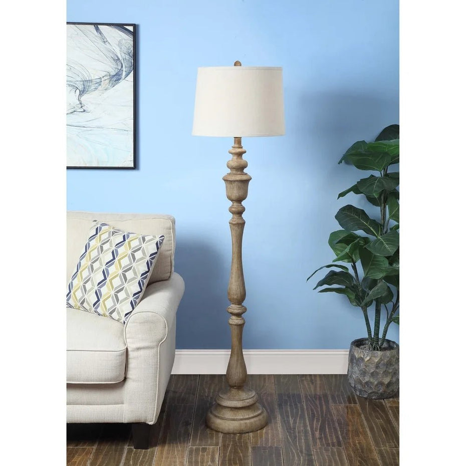 60- inch Wood Look Floor Lamp - BEL Furniture